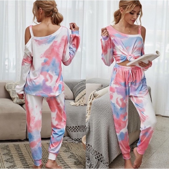 💗2 PEICE OFF SHOULDER LOUNGE SET - Picture 2 of 4